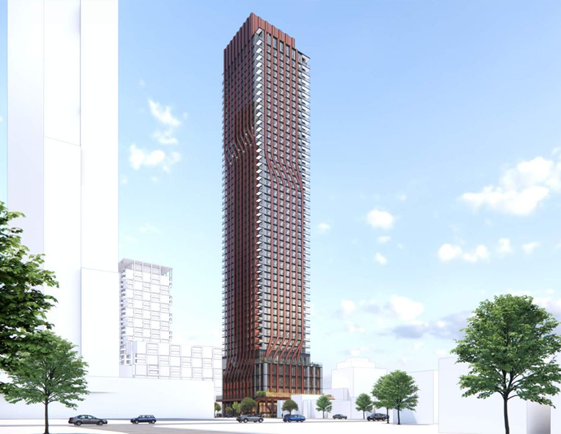 29-45 Berwick Avenue Rendering front and side view