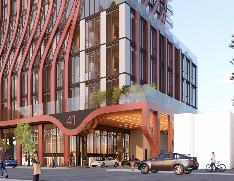 29-45 Berwick Avenue Rendering main entrance